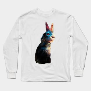 Rabbit watercolor painting #rabbit Long Sleeve T-Shirt